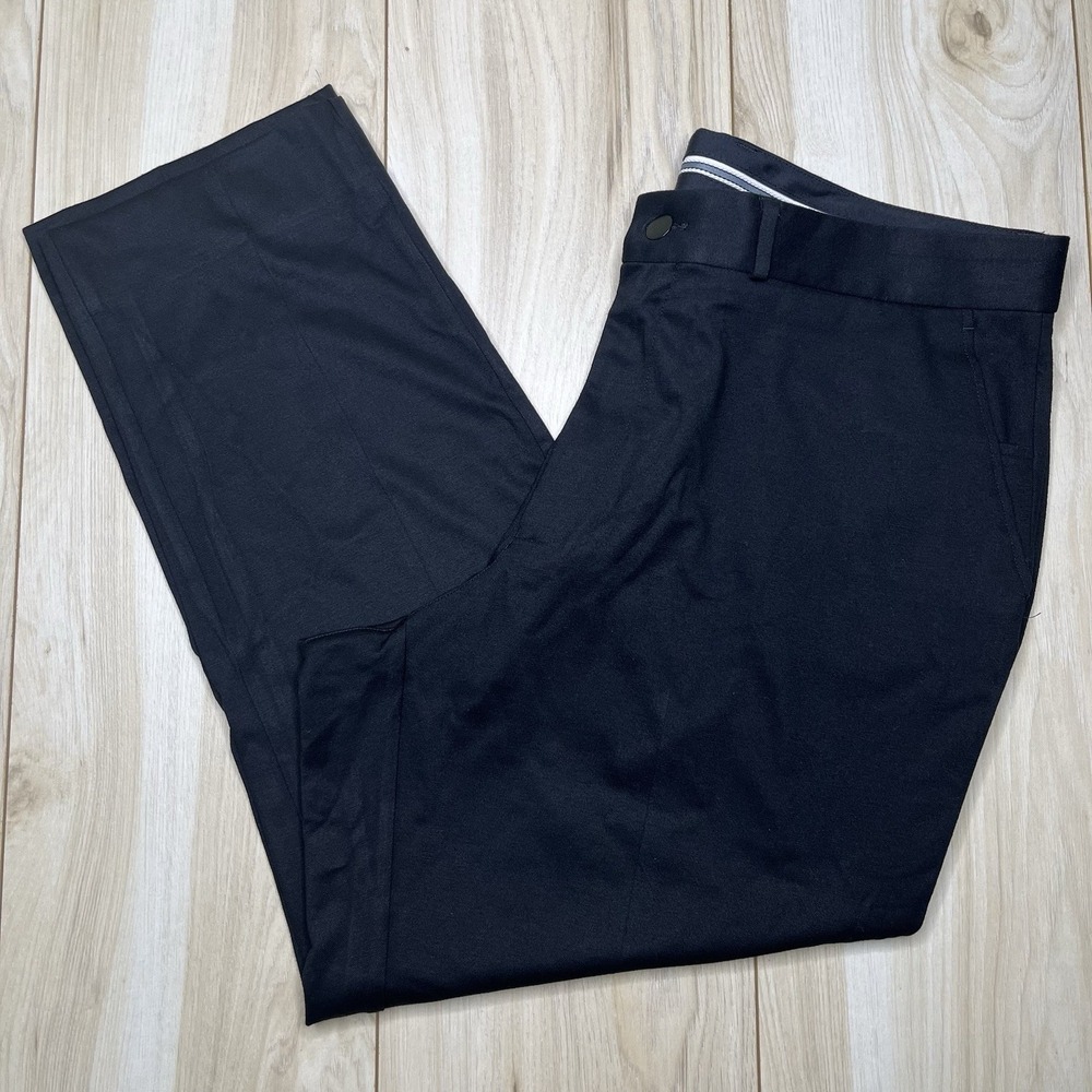 State And Liberty Athletic Fit Stretch Dress Pants Mens Size 38Wx28L Black